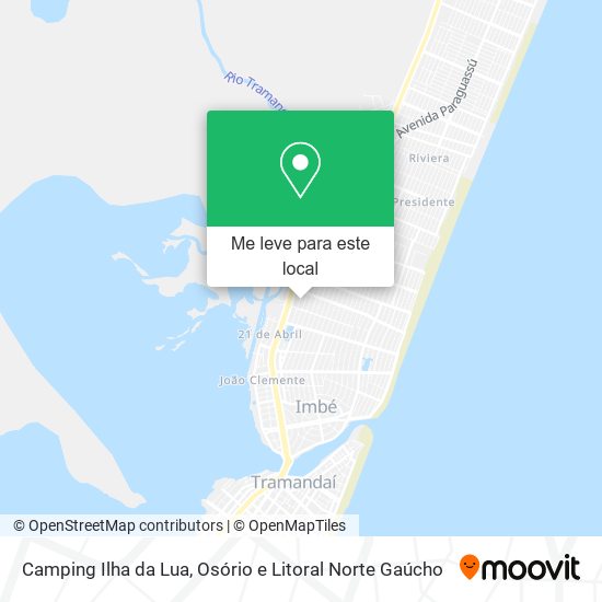 Camping Ilha da Lua mapa