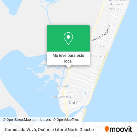 Comida da Vovô mapa