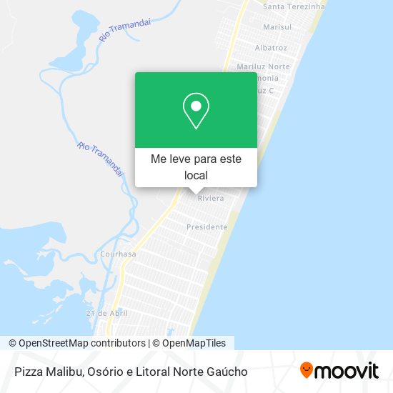 Pizza Malibu mapa