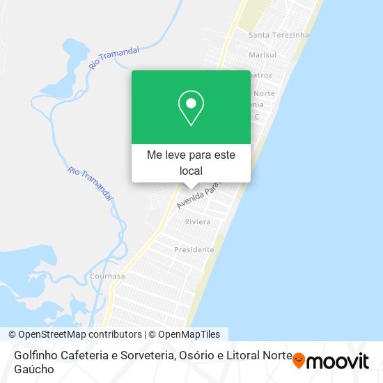 Golfinho Cafeteria e Sorveteria mapa