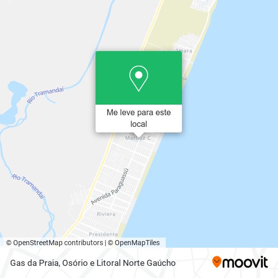 Gas da Praia mapa