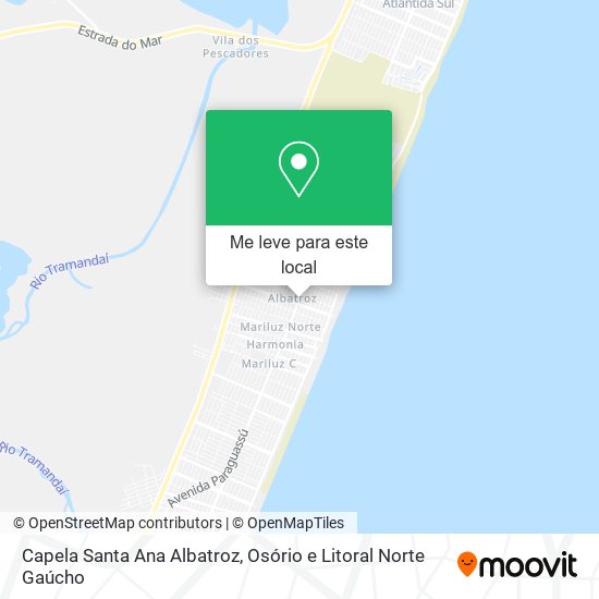 Capela Santa Ana Albatroz mapa