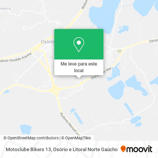 Motoclube Bikers 13 mapa