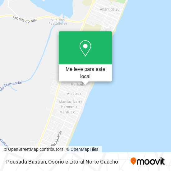 Pousada Bastian mapa