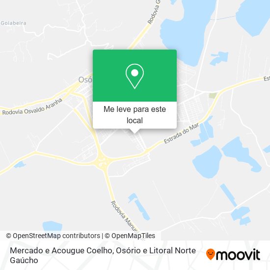 Mercado e Acougue Coelho mapa