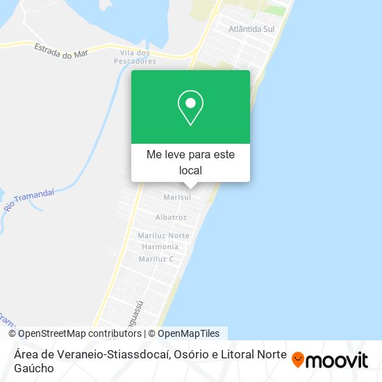 Área de Veraneio-Stiassdocaí mapa