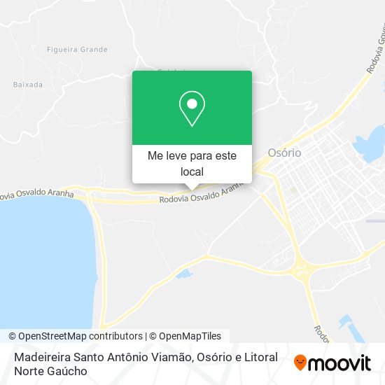Madeireira Santo Antônio Viamão mapa