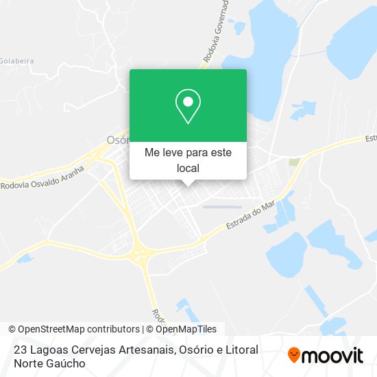 23 Lagoas Cervejas Artesanais mapa