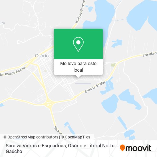 Saraiva Vidros e Esquadrias mapa