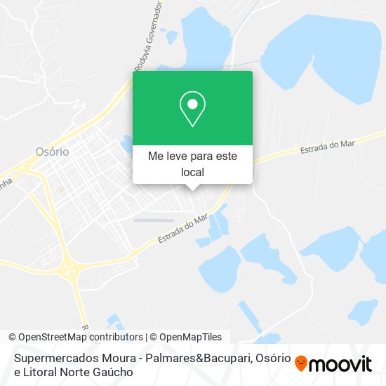 Supermercados Moura - Palmares&Bacupari mapa