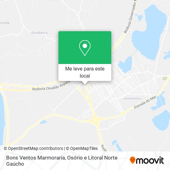 Bons Ventos Marmoraria mapa