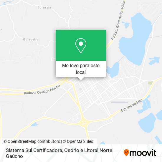 Sistema Sul Certificadora mapa