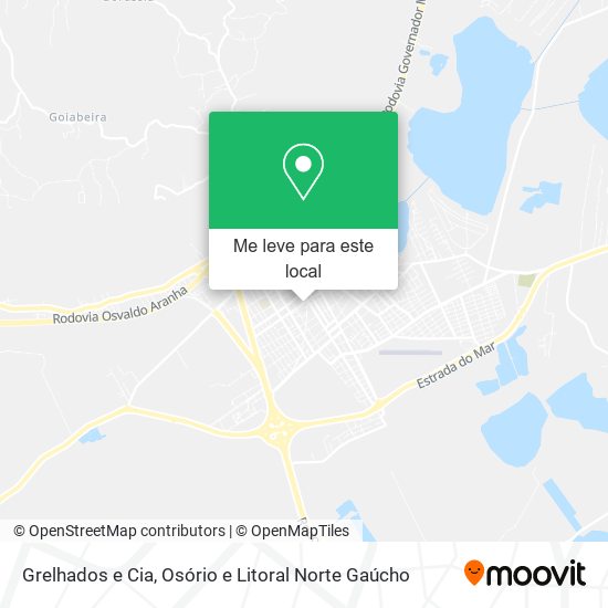 Grelhados e Cia mapa