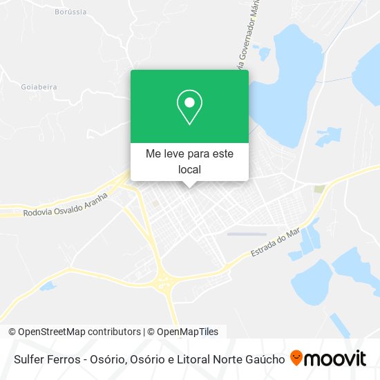 Sulfer Ferros - Osório mapa