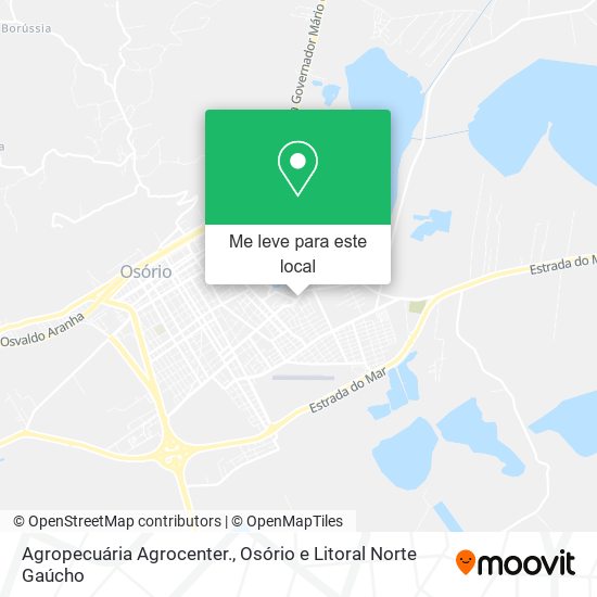Agropecuária Agrocenter. mapa