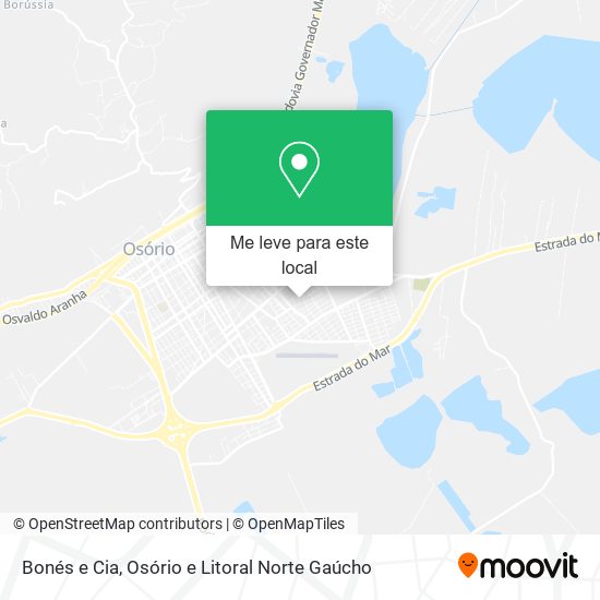 Bonés e Cia mapa