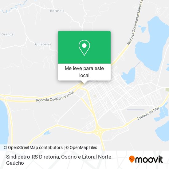 Sindipetro-RS Diretoria mapa