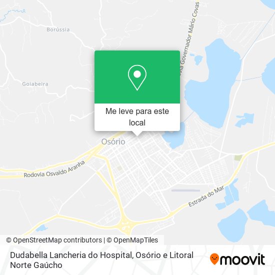 Dudabella Lancheria do Hospital mapa