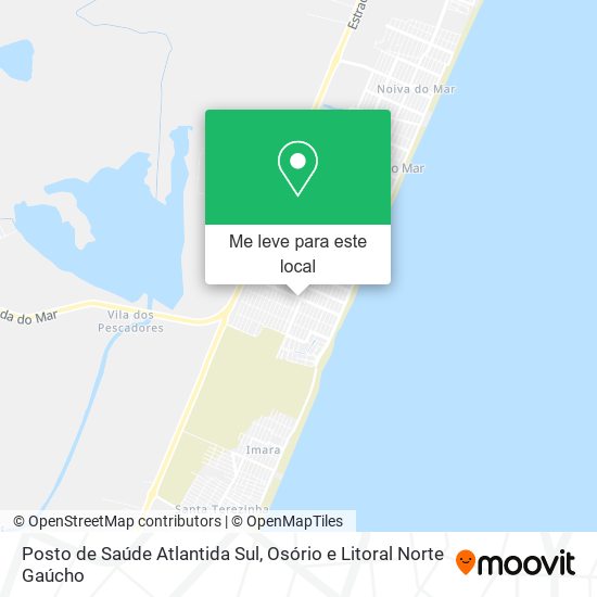 Posto de Saúde Atlantida Sul mapa