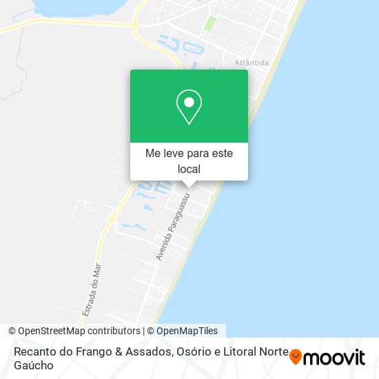 Recanto do Frango & Assados mapa