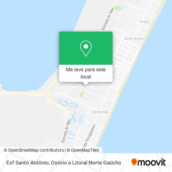 Esf Santo Antônio mapa