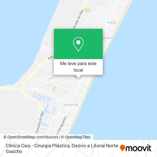 Clínica Cws - Cirurgia Plástica mapa