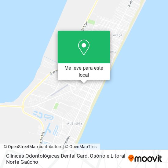 Clínicas Odontológicas Dental Card mapa