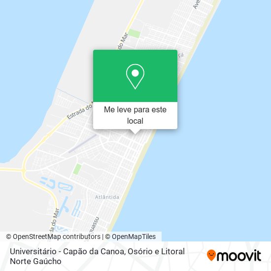 Universitário - Capão da Canoa mapa