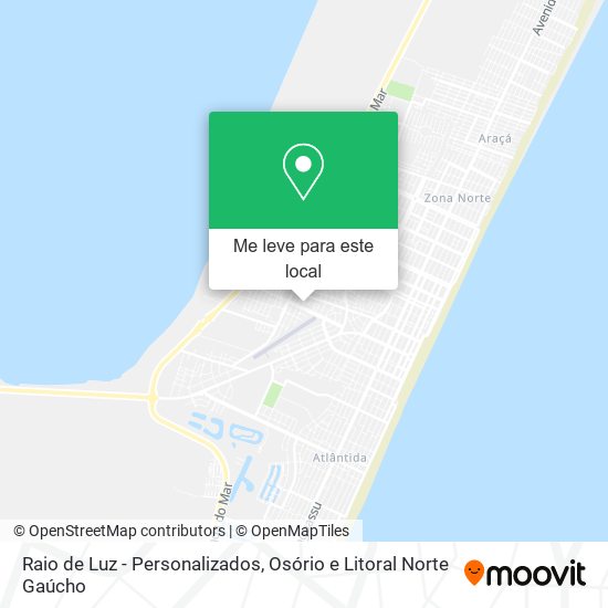 Raio de Luz - Personalizados mapa