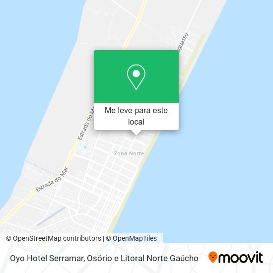 Oyo Hotel Serramar mapa