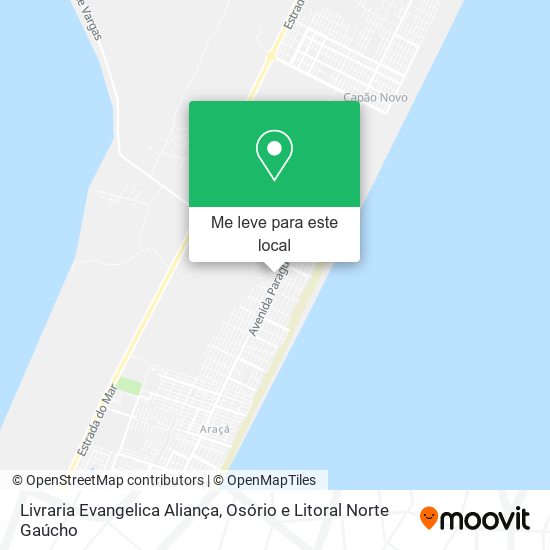 Livraria Evangelica Aliança mapa