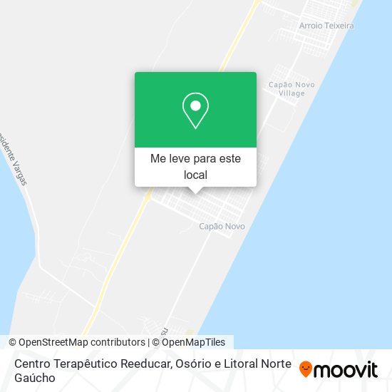 Centro Terapêutico Reeducar mapa