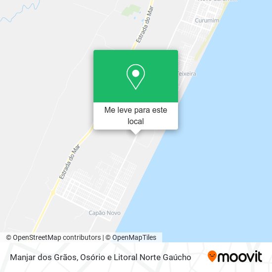 Manjar dos Grãos mapa