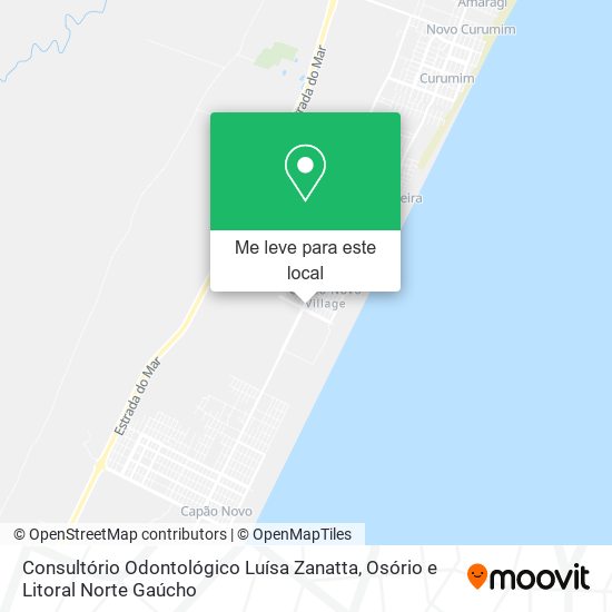 Consultório Odontológico Luísa Zanatta mapa