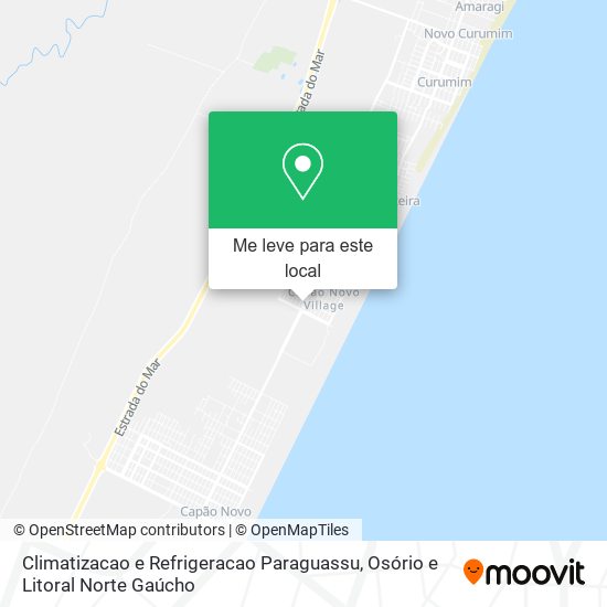 Climatizacao e Refrigeracao Paraguassu mapa