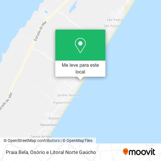 Praia Bela mapa