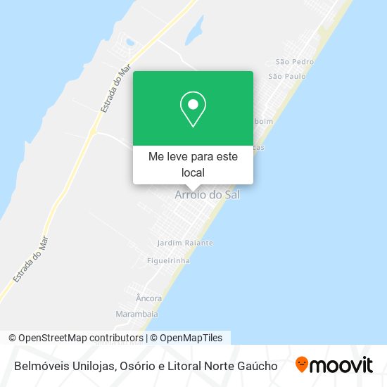 Belmóveis Unilojas mapa