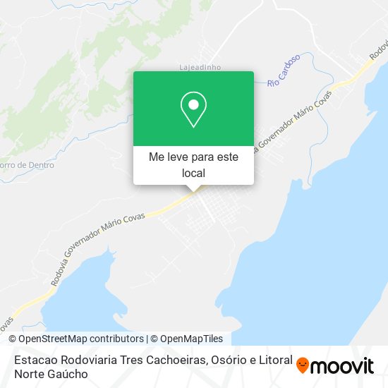 Estacao Rodoviaria Tres Cachoeiras mapa