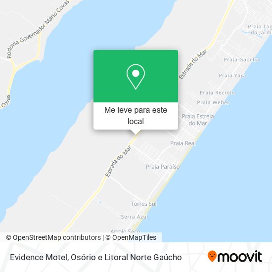 Evidence Motel mapa