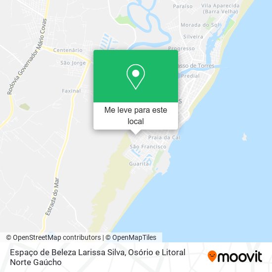 Espaço de Beleza Larissa Silva mapa