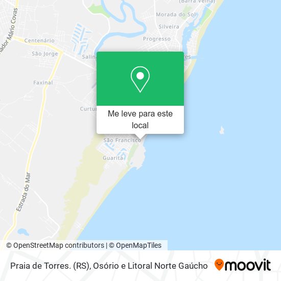 Praia de Torres. (RS) mapa
