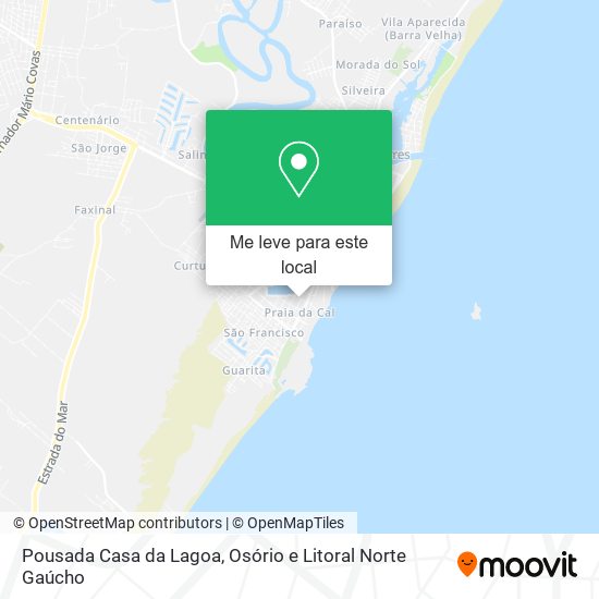 Pousada Casa da Lagoa mapa
