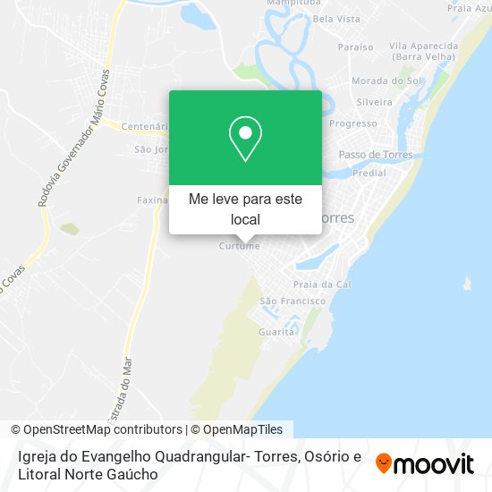 Igreja do Evangelho Quadrangular- Torres mapa