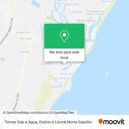 Torres Gas e Agua mapa