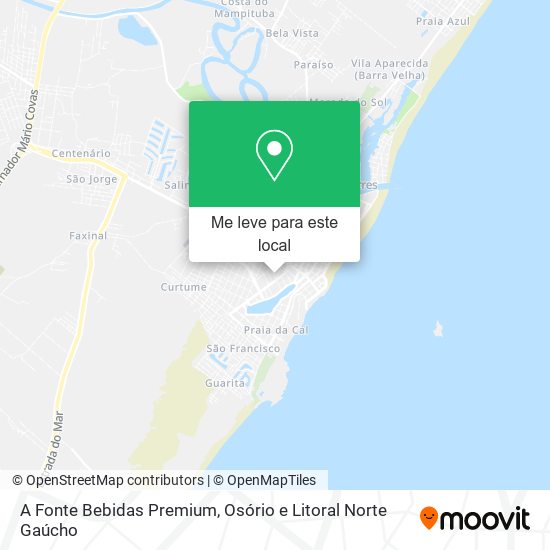 A Fonte Bebidas Premium mapa