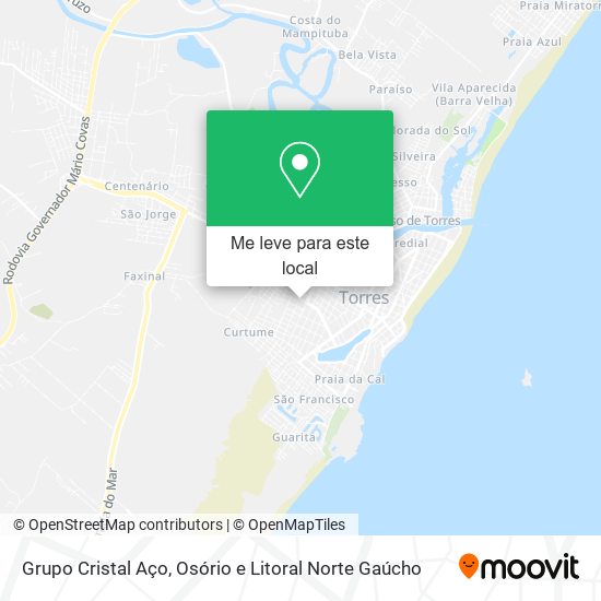 Grupo Cristal Aço mapa
