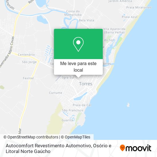 Autocomfort Revestimento Automotivo mapa