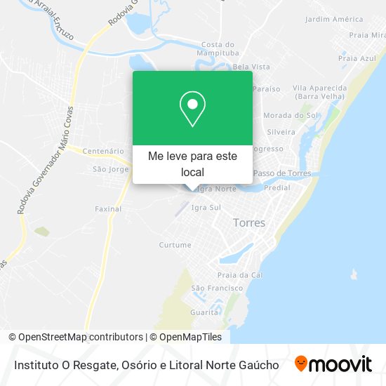 Instituto O Resgate mapa