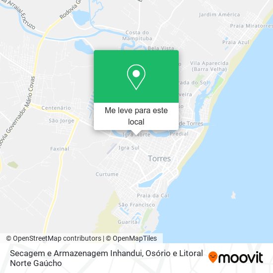 Secagem e Armazenagem Inhandui mapa
