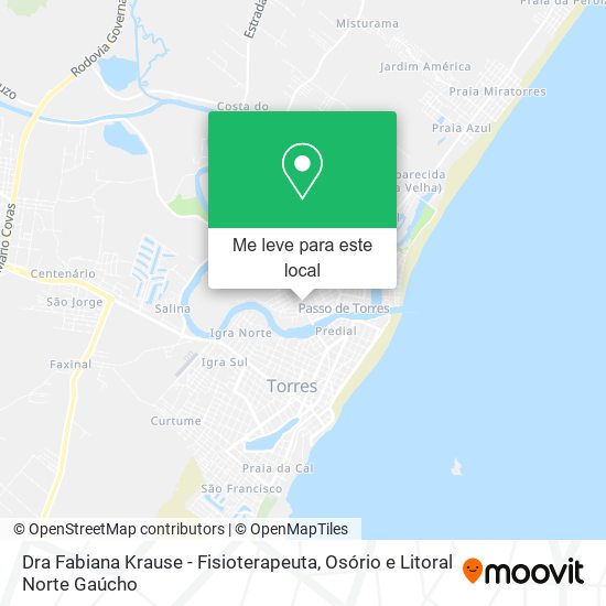 Dra Fabiana Krause - Fisioterapeuta mapa